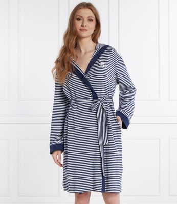 Szlafrok damski w paski LAUREN RALPH LAUREN ze sklepu: Gomez Fashion Store w kategorii: Szlafroki damskie - zdjęcie 874714-BD9-10338_RL241W000030A66