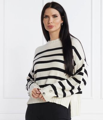 Sweter damski casualowy Guess ze sklepu: Gomez Fashion Store w kategorii: Swetry damskie - zdjęcie 874714-BD9-10338_GJ241W000042C48