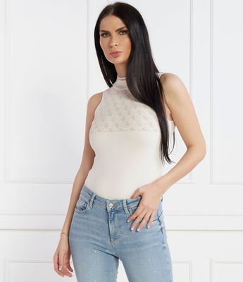 Bluzka damska na lato Guess ze sklepu: Gomez Fashion Store w kategorii: Bluzki damskie - zdjęcie 874714-BD9-10338_GJ241W000049O77