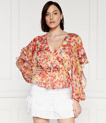 Guess - Bluzka damska ze sklepu: Gomez Fashion Store w kategorii: Bluzki damskie - zdjęcie 874714-BD9-10338_GJ242W000089P10