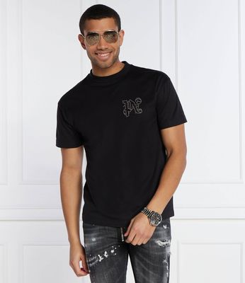 T-shirt męski casualowy na wiosnę Palm Angels ze sklepu: Gomez Fashion Store w kategorii: T-shirty męskie - zdjęcie 874714-BD9-10338_PG241M000001009