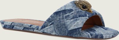 Klapki damskie na lato Kurt Geiger ze sklepu: Gomez Fashion Store w kategorii: Klapki damskie - zdjęcie 874714-BD9-10338_KG241W000017050