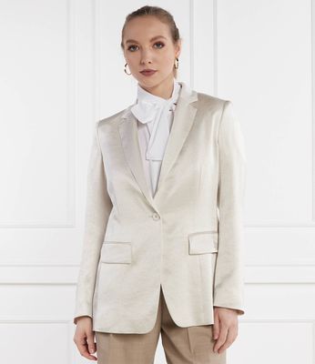 Marc Cain - Marynarka elegancki ze sklepu: Gomez Fashion Store w kategorii: Marynarki damskie - zdjęcie 874714-BD9-10338_CR241W000020182