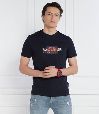 T-shirt męski na wiosnę Napapijri ze sklepu: Gomez Fashion Store w kategorii: T-shirty męskie - zdjęcie 874714-BD9-10338_NA242M000021176