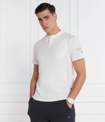T-shirt męski na wiosnę casual Napapijri ze sklepu: Gomez Fashion Store w kategorii: T-shirty męskie - zdjęcie 874714-BD9-10338_NA242M000022002