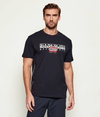 T-shirt męski sportowy Napapijri ze sklepu: Gomez Fashion Store w kategorii: T-shirty męskie - zdjęcie 874714-BD9-10338_NA242M000028041