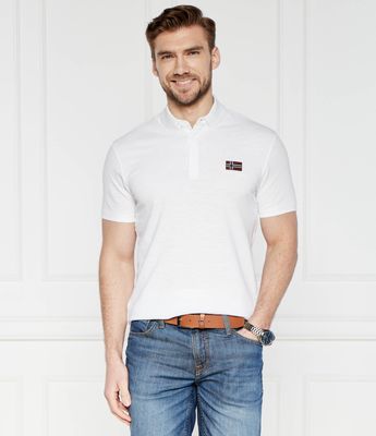 T-shirt męski casual Napapijri ze sklepu: Gomez Fashion Store w kategorii: T-shirty męskie - zdjęcie 874714-BD9-10338_NA242M000031002