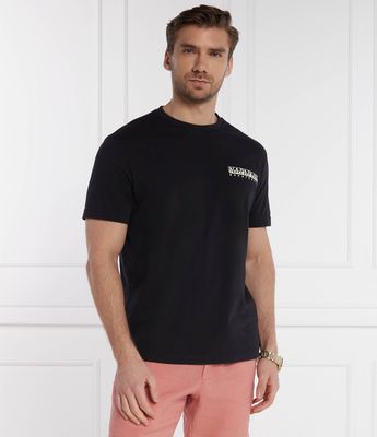T-shirt męski na wiosnę Napapijri ze sklepu: Gomez Fashion Store w kategorii: T-shirty męskie - zdjęcie 874714-BD9-10338_NA242M000040041