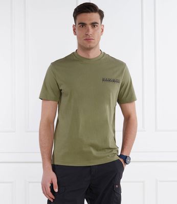 T-shirt męski casual Napapijri ze sklepu: Gomez Fashion Store w kategorii: T-shirty męskie - zdjęcie 874714-BD9-10338_NA242M000040136