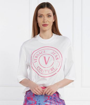 Bluzka damska wiosenna młodzieżowa Versace Jeans Couture ze sklepu: Gomez Fashion Store w kategorii: Bluzki damskie - zdjęcie 874714-BD9-10338_VR242W000011003