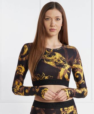 Bluzka damska jesienna casual Versace Jeans Couture ze sklepu: Gomez Fashion Store w kategorii: Bluzki damskie - zdjęcie 874714-BD9-10338_VR242W000013A06