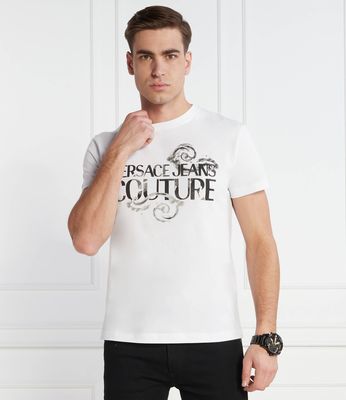 Versace Jeans Couture - T-shirt męski na wiosnę ze sklepu: Gomez Fashion Store w kategorii: T-shirty męskie - zdjęcie 874714-BD9-10338_VR242M000021003