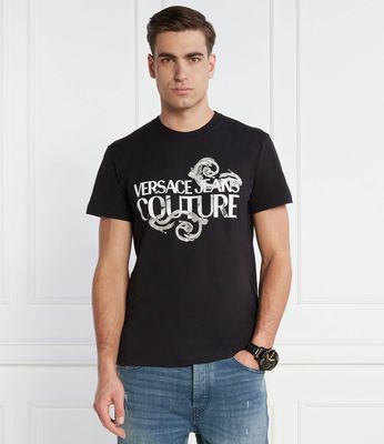 T-shirt męski na wiosnę Versace Jeans Couture ze sklepu: Gomez Fashion Store w kategorii: T-shirty męskie - zdjęcie 874714-BD9-10338_VR242M000021899