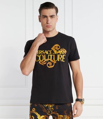T-shirt męski na wiosnę Versace Jeans Couture ze sklepu: Gomez Fashion Store w kategorii: T-shirty męskie - zdjęcie 874714-BD9-10338_VR242M000021A06