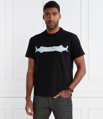 Versace Jeans Couture - T-shirt męski ze sklepu: Gomez Fashion Store w kategorii: T-shirty męskie - zdjęcie 874714-BD9-10338_VR242M000026899