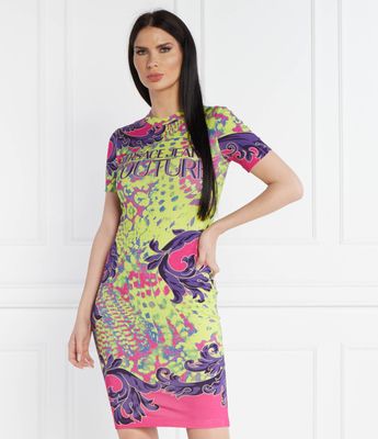 Versace Jeans Couture - Sukienka prosta ze sklepu: Gomez Fashion Store w kategorii: Sukienki - zdjęcie 874714-BD9-10338_VR242W000034124