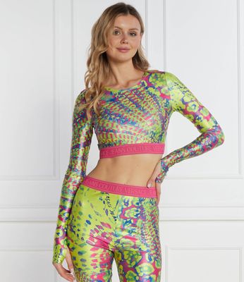 Bluzka damska na jesień Versace Jeans Couture ze sklepu: Gomez Fashion Store w kategorii: Bluzki damskie - zdjęcie 874714-BD9-10338_VR242W000038124