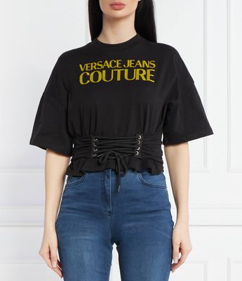 Bluzka damska na wiosnę Versace Jeans Couture ze sklepu: Gomez Fashion Store w kategorii: Bluzki damskie - zdjęcie 874714-BD9-10338_VR242W000045A06