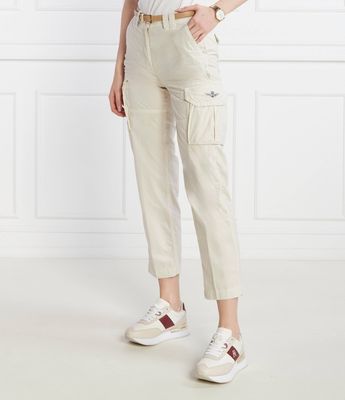 Aeronautica Militare - Spodnie damskie na wiosnę casualowe ze sklepu: Gomez Fashion Store w kategorii: Spodnie damskie - zdjęcie 874714-BD9-10338_AM241W000010214