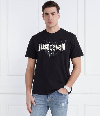 T-shirt męski młodzieżowy na wiosnę Just Cavalli ze sklepu: Gomez Fashion Store w kategorii: T-shirty męskie - zdjęcie 874714-BD9-10338_CA242M000014899