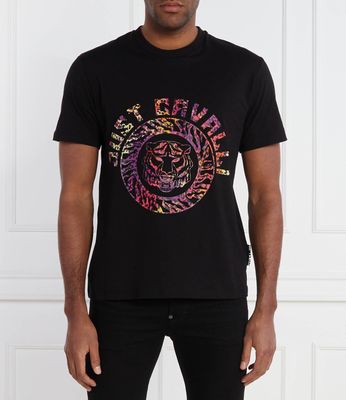 T-shirt męski na wiosnę Just Cavalli ze sklepu: Gomez Fashion Store w kategorii: T-shirty męskie - zdjęcie 874714-BD9-10338_CA242M000017899