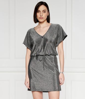 Sukienka wiosenna trapezowa Emporio Armani ze sklepu: Gomez Fashion Store w kategorii: Sukienki - zdjęcie 874714-BD9-10338_EW242W000009020
