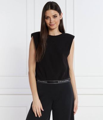 Bluzka damska na wiosnę casual EA7 ze sklepu: Gomez Fashion Store w kategorii: Bluzki damskie - zdjęcie 874714-BD9-10338_E7242W000062012