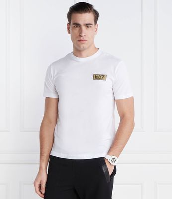 T-shirt męski casual EA7 ze sklepu: Gomez Fashion Store w kategorii: T-shirty męskie - zdjęcie 874714-BD9-10338_E7242M000051100
