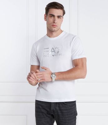 T-shirt męski EA7 ze sklepu: Gomez Fashion Store w kategorii: T-shirty męskie - zdjęcie 874714-BD9-10338_E7242M000063100