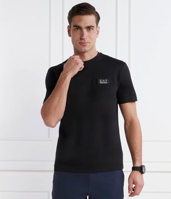 EA7 - T-shirt męski casualowy wiosenny ze sklepu: Gomez Fashion Store w kategorii: T-shirty męskie - zdjęcie 874714-BD9-10338_E7242M000064012