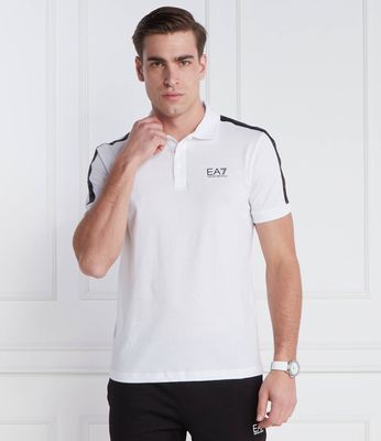T-shirt męski casual EA7 ze sklepu: Gomez Fashion Store w kategorii: T-shirty męskie - zdjęcie 874714-BD9-10338_E7242M000105100