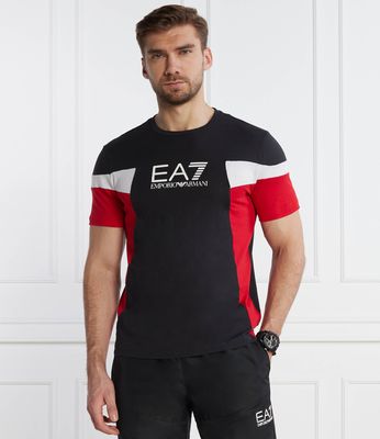 T-shirt męski wiosenny EA7 ze sklepu: Gomez Fashion Store w kategorii: T-shirty męskie - zdjęcie 874714-BD9-10338_E7242M000136157
