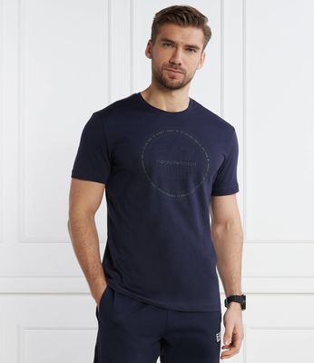 T-shirt męski na wiosnę EA7 ze sklepu: Gomez Fashion Store w kategorii: T-shirty męskie - zdjęcie 874714-BD9-10338_E7242M000144554