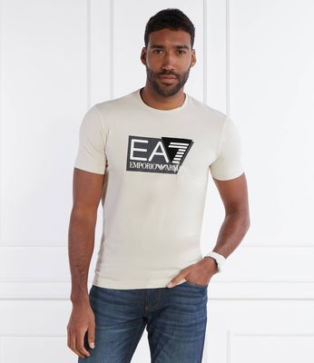 T-shirt męski na wiosnę EA7 ze sklepu: Gomez Fashion Store w kategorii: T-shirty męskie - zdjęcie 874714-BD9-10338_E7242M000148A82