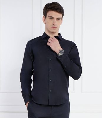 Koszula męska z kołnierzykiem button down Armani Exchange ze sklepu: Gomez Fashion Store w kategorii: Koszule męskie - zdjęcie 874714-BD9-10338_AX242M000066G24