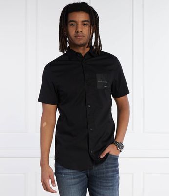 Koszula męska na wiosnę Armani Exchange ze sklepu: Gomez Fashion Store w kategorii: Koszule męskie - zdjęcie 874714-BD9-10338_AX242M000098102