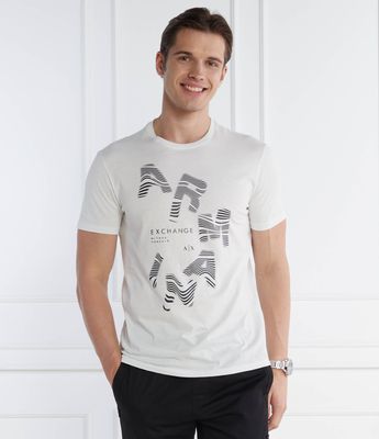 Armani Exchange - T-shirt męski młodzieżowy ze sklepu: Gomez Fashion Store w kategorii: T-shirty męskie - zdjęcie 874714-BD9-10338_AX242M000144155