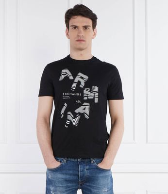 T-shirt męski na wiosnę Armani Exchange ze sklepu: Gomez Fashion Store w kategorii: T-shirty męskie - zdjęcie 874714-BD9-10338_AX242M000144102