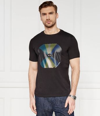 T-shirt męski w stylu młodzieżowym Armani Exchange ze sklepu: Gomez Fashion Store w kategorii: T-shirty męskie - zdjęcie 874714-BD9-10338_AX242M000168102