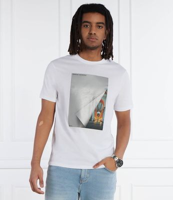 T-shirt męski na wiosnę Armani Exchange ze sklepu: Gomez Fashion Store w kategorii: T-shirty męskie - zdjęcie 874714-BD9-10338_AX242M000171G13