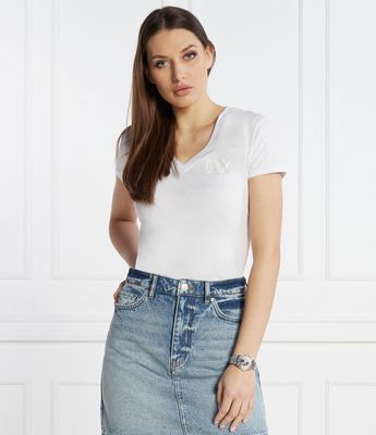 Bluzka damska Armani Exchange ze sklepu: Gomez Fashion Store w kategorii: Bluzki damskie - zdjęcie 874714-BD9-10338_AX242W000080101