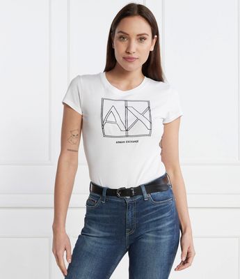 Bluzka damska Armani Exchange ze sklepu: Gomez Fashion Store w kategorii: Bluzki damskie - zdjęcie 874714-BD9-10338_AX242W000086101