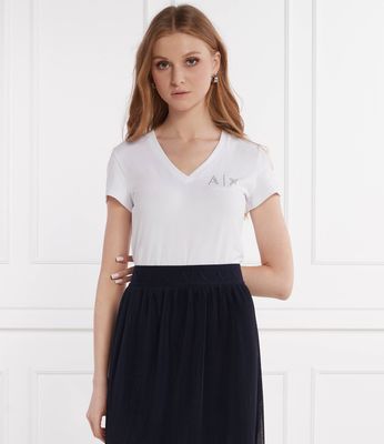 Armani Exchange - Bluzka damska casualowa ze sklepu: Gomez Fashion Store w kategorii: Bluzki damskie - zdjęcie 874714-BD9-10338_AX242W000094101