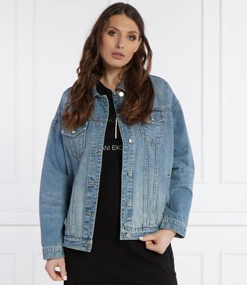Kurtka damska casual na wiosnę Armani Exchange ze sklepu: Gomez Fashion Store w kategorii: Kurtki damskie - zdjęcie 874714-BD9-10338_AX242W000097B95