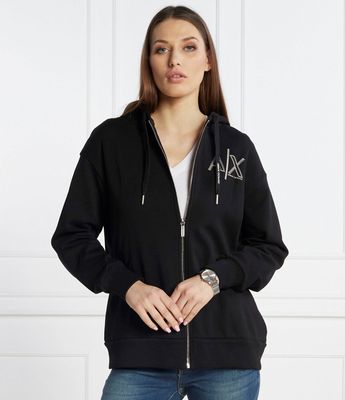 Bluza damska jesienna Armani Exchange ze sklepu: Gomez Fashion Store w kategorii: Bluzy damskie - zdjęcie 874714-BD9-10338_AX242W000111102