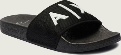 Klapki męskie na lato Armani Exchange ze sklepu: Gomez Fashion Store w kategorii: Klapki męskie - zdjęcie 874714-BD9-10338_AX242M000183D97