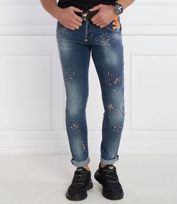 Jeansy męskie młodzieżowe Philipp Plein ze sklepu: Gomez Fashion Store w kategorii: Jeansy męskie - zdjęcie 874714-BD9-10338_PN241M000043088
