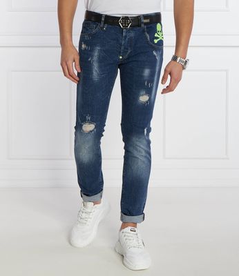 Jeansy męskie Philipp Plein ze sklepu: Gomez Fashion Store w kategorii: Jeansy męskie - zdjęcie 874714-BD9-10338_PN241M000043129