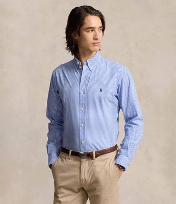 Koszula męska z kołnierzykiem button down Polo Ralph Lauren ze sklepu: Gomez Fashion Store w kategorii: Koszule męskie - zdjęcie 874714-BD9-10338_PR235M000263ZI8