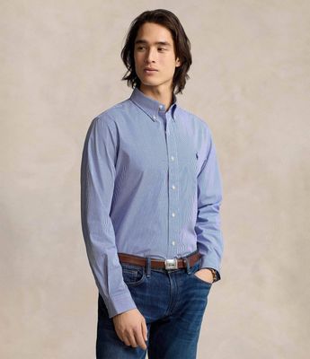 Koszula męska z kołnierzykiem button down Polo Ralph Lauren ze sklepu: Gomez Fashion Store w kategorii: Koszule męskie - zdjęcie 874714-BD9-10338_PR235M00026451A